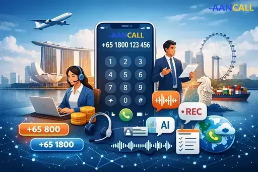 Get a Singapore Toll Free Number with Aancall – Buy Singapore Toll Free Number Powered by AI